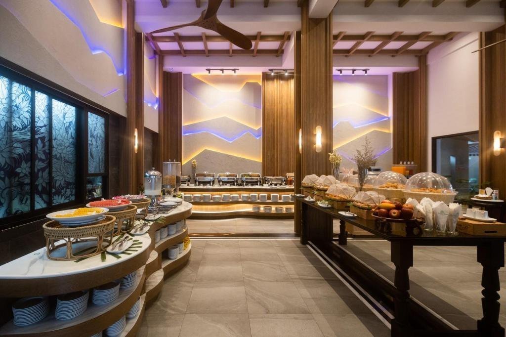 Buffet dining area at Ananta Burin Resort