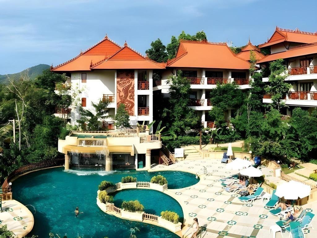 Garden and curved pool at Anyavee Ao Nang Bay Resort