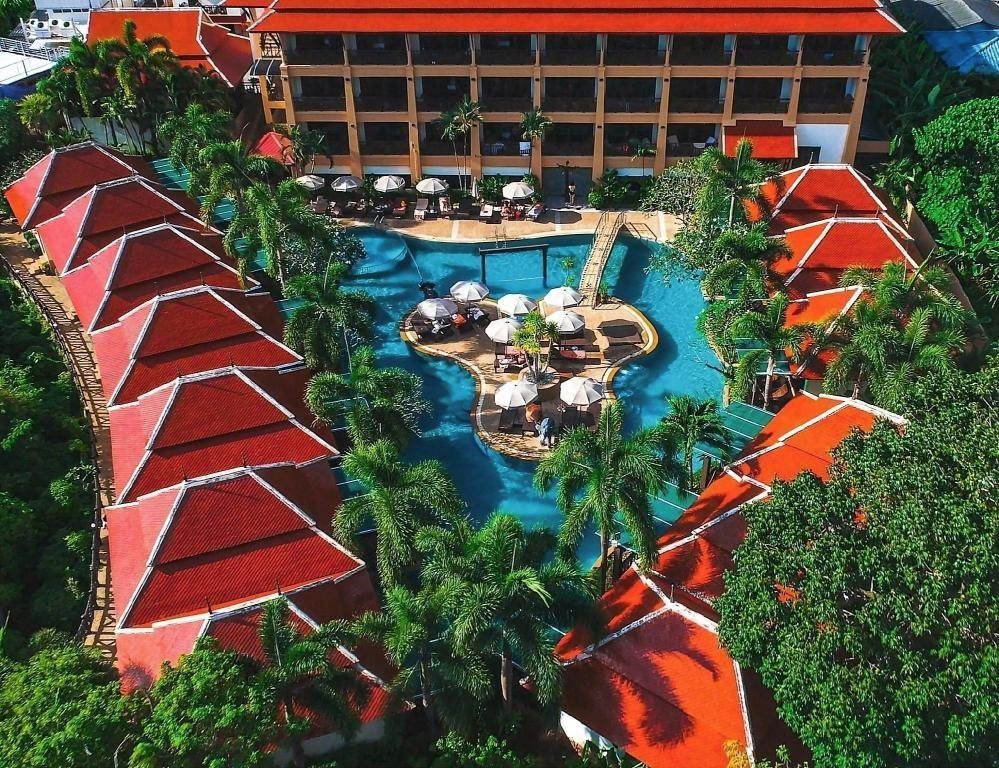 Pool and buildings at Aonang Orchid Resort
