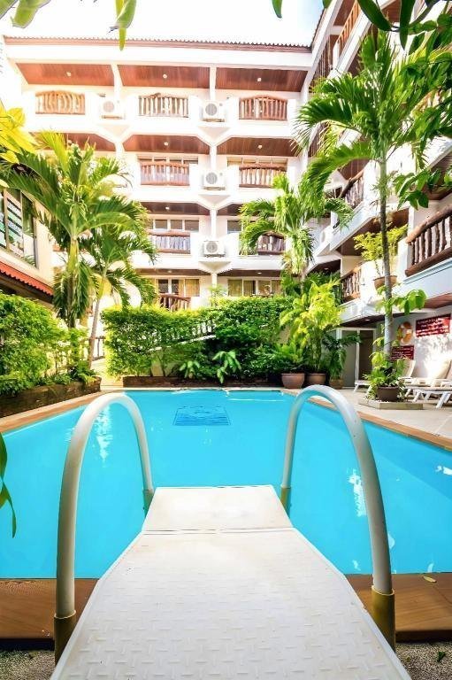 Pool between buildings at Aonang Sunset Hotel